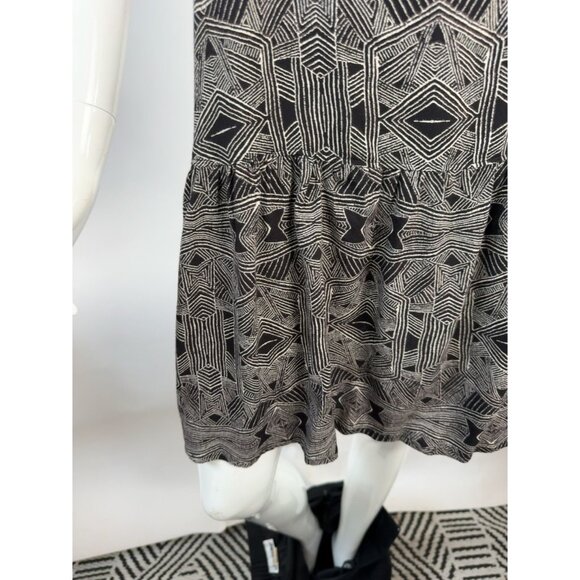 Roxy Black & White Like Its Hot Dress XL Geometric Print Racerback Sleeveless 1 - Picture 6 of 16